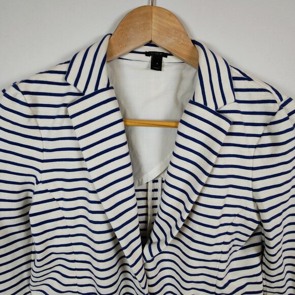 J. Crew Maritime Women's Small Striped Blazer - Picture 2 of 13